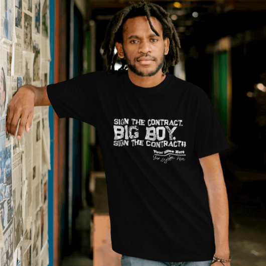 Grappig Boksen Onderteken het contract big boy Gru T-shirt