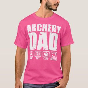 Grappig Boogschieten Papa Trotse Boogschutter Vade T-shirt