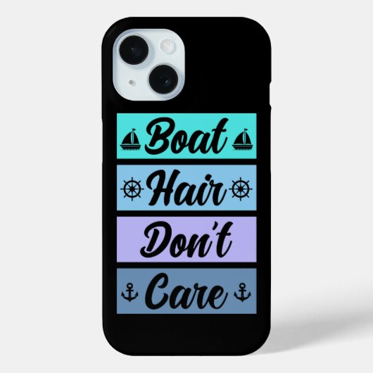 Grappig boothaar geeft niet om cruiseschip Case-Mate iPhone case (Achterkant)