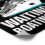 Grappig bootontwerp voor mannen vrouwen boot liefd poster (Hoek)