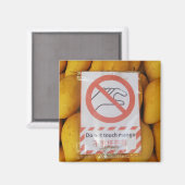 Grappig bord 'Mango niet aanraken' Magneet (Voorkant / Achterkant)