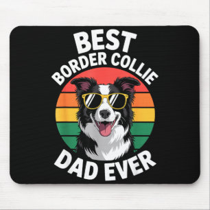 Grappig Border Collie-ontwerp voor mannen Vader Bo Muismat
