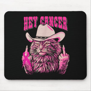 Grappig Borstkanker Bewustzijn Western Roze Kat Wo Muismat