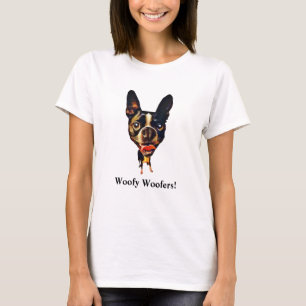 Grappig Boston Terrier T-shirt voor dames