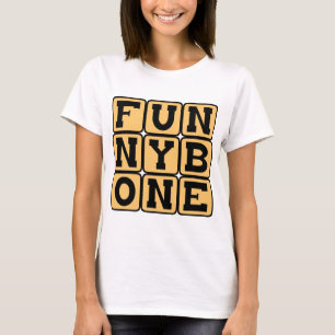 Grappig bot, opperarmbeen t-shirt