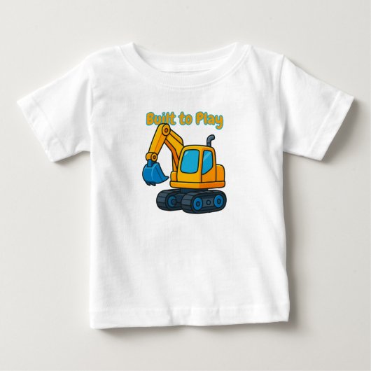 Grappig bouw T-shirt voor jongens en meisjes (Voorkant)