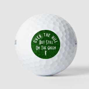 Grappig boven de heuvel golfballen