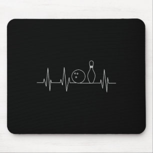 Grappig Bowling Gift Schattige Ekg Bowlers voor ma Muismat