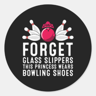 Grappig Bowling Gift Vrouwen Dames Vrouwen Ten Pin Ronde Sticker