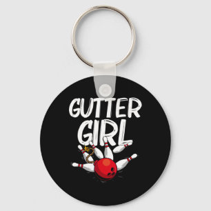 Grappig Bowling ontwerp voor meisjes vrouwen Bowle Sleutelhanger