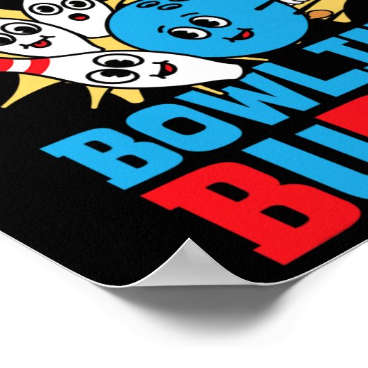 Grappig Bowling Peuter Daddy's Future Bowling Budd Poster (Hoek)