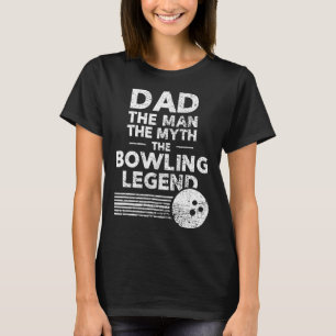 Grappig bowling Shirt voor papa het Man de mythe