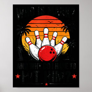 Grappig Bowling-Shirt Wie Is Mark En Waarom Moet I Poster