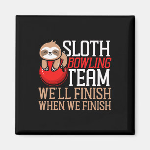 Grappig Bowling Sloth Sloth Bowling Team We zullen Magneet