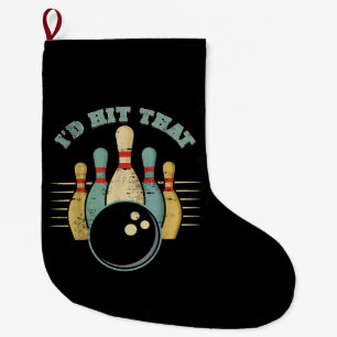 Grappig Bowling T-shirt Ik zou die grappige T rak Grote Kerstsok