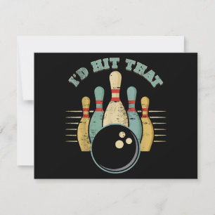 Grappig Bowling T-shirt Ik zou die grappige T rak Save The Date