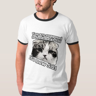 Grappig boze kat-meme voor eigenaars van katten t-shirt