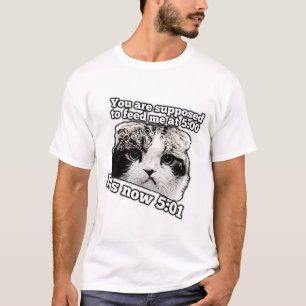 Grappig boze kat-meme voor eigenaars van katten t-shirt