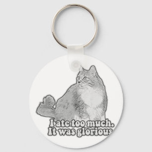 Grappig boze kattenmeme voor kattenliefhebbers en sleutelhanger