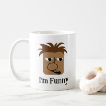 Grappig Boze Man Gezicht Grappige Cartoon