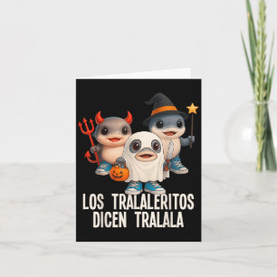 Grappig Brainrot Los Tralaleritos Halloween kostuu Kaart