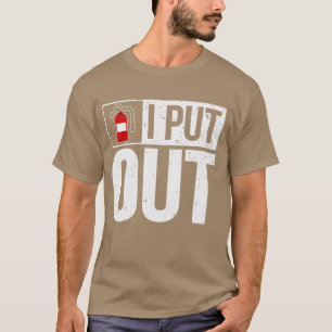 Grappig brandblusapparaat dat ik uitzet. t-shirt