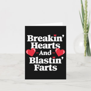 Grappig Breaking Hearts en Blasting Farts Mannen V Kaart
