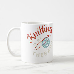 Grappig Breiend Ontwerp Houd Van Breien Breien Koffiemok