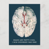 Grappig  brein "Ik wou dat iedereen er een had" Briefkaart (Voorkant)