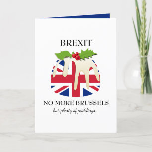 Grappig   BREXIT Brussel   Kerstmis Feestdagen Kaart