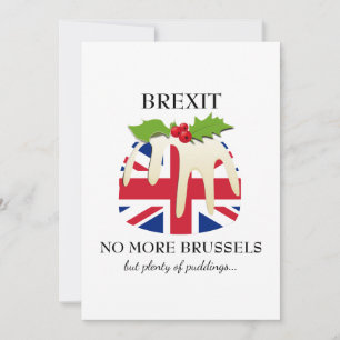 Grappig   BREXIT   Kerstmis Feestdagenkaart
