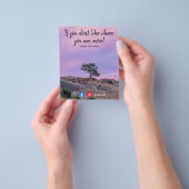 grappig briefkaart dat je geen boom bent flyer (Hand)