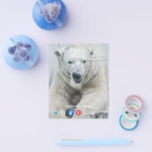 grappig briefkaart lang wit beer flyer (Enkel)