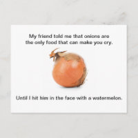 Grappig Briefkaart - "Mijn vriend vertelde me die 