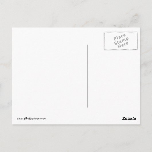 Grappig Briefkaart "St. Peter Locked Out" (Achterkant)