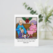 Grappig Briefkaart voor kerstochtend Humor (Staand voorkant)