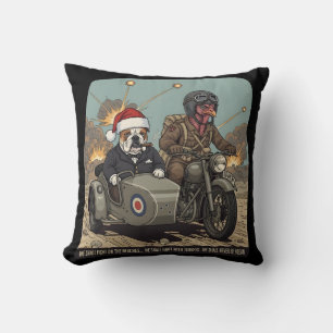 Grappig Brits thema Kerstmis Kussen