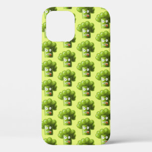 Grappig Broccoli Groene Cartoon Patroon Vegetarisc iPhone 12 Hoesje