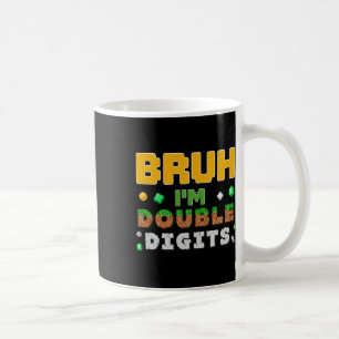 Grappig broer ik ben dubbele cijfers gamer pixel 1 koffiemok