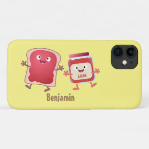 Grappig brood- en tekenfilmfiguren iPhone 11 hoesje