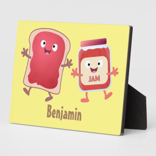 Grappig brood- en tekenfilmfiguren fotoplaat (Zijkant)