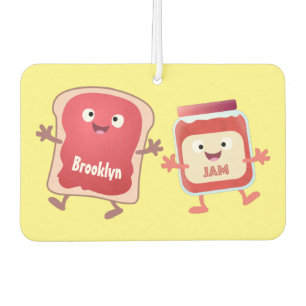 Grappig brood- en tekenfilmfiguren luchtverfrisser