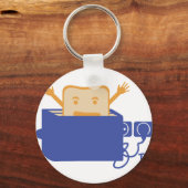 grappig broodrooster sleutelhanger (Voorkant)