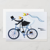 Grappig bruid en bruidegom liefdevol paar feestdagenkaart (Voorkant / Achterkant)