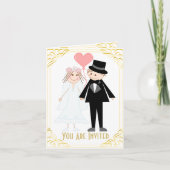 Grappig bruidspaar (Voorkant)