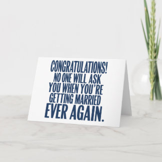 Grappig bruiloft Verloving Gefeliciteerd getrouwd