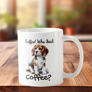 Grappig BRUIN 'Koffie' Beagle Personaliseren Koffiemok