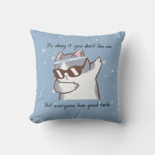 Grappig brutale kattenkussen kussen