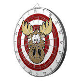 Grappig Bull's Eye Moose Red Target Dartbord (Voorkant Rechts)