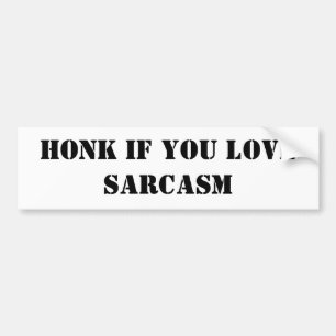 Grappig Bumpersticker Honk